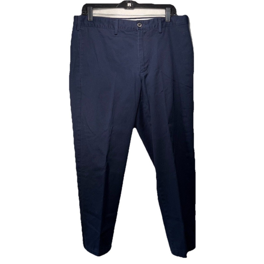 Lands End Men's Pants Size 34 Bundle Blue & khaki Pants 100%cotton